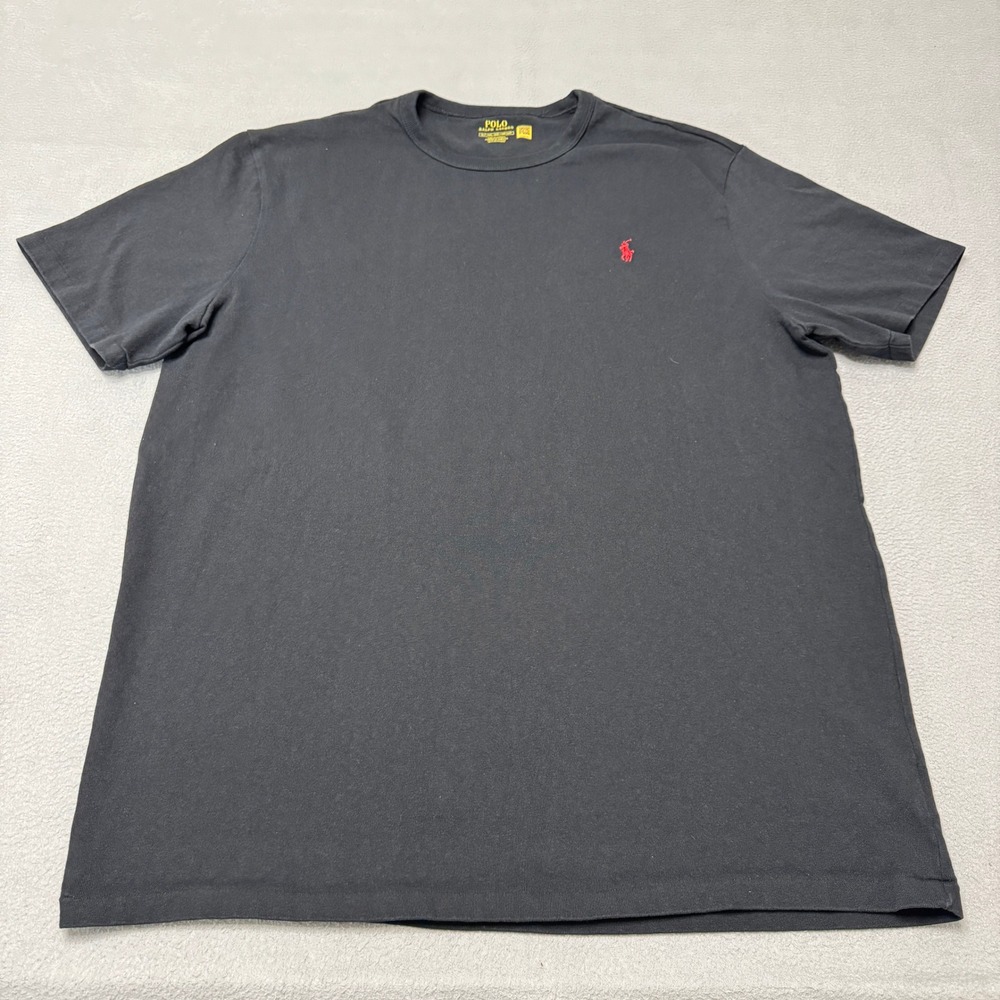 Polo Ralph Lauren Shirt Mens XLT Black Cotton Short Sleeve Pony Logo Tee